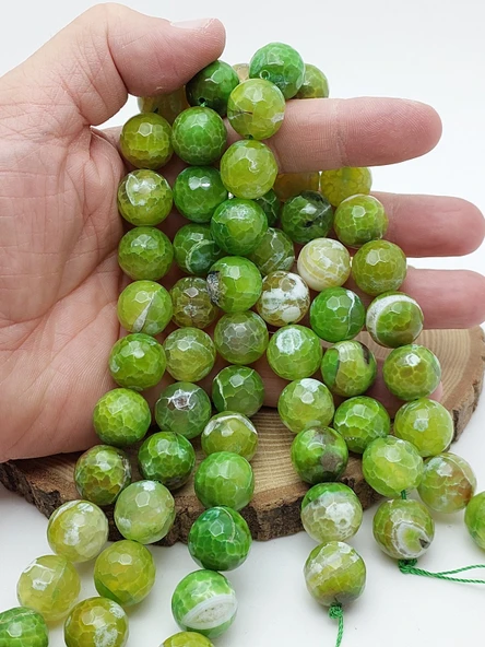 Akik Taşı Faset Kesim Dizi 16mm (62214) ürün görseli 1