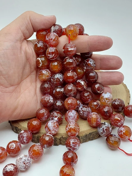 Akik Taşı Faset Kesim Dizi 16mm (62216) ürün görseli 1