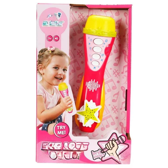 Pembe Karaoke Mikrofonu - Resim 4