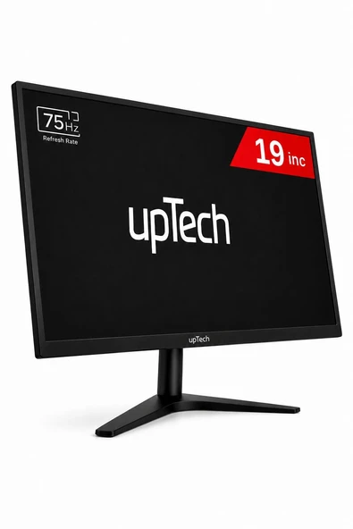 UPTECH 19" LED Monitör 75Hz 5ms HDMI VGA Geniş Ekran Bilgisayar Monitörü ürün görseli 1