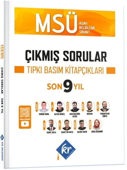 KR Akademi MSÜ Çıkmış Sorular Son 9 Yıl Tıpkı Basım Kitapçıkları ürün görseli 1