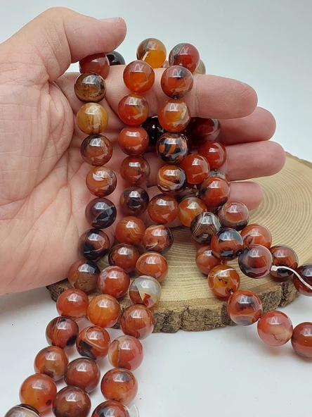 Madagaskar Akik Taşı Dizi 14mm (62230) ürün görseli 1