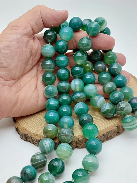Madagaskar Akik Taşı Dizi 16mm (62234) ürün görseli 1