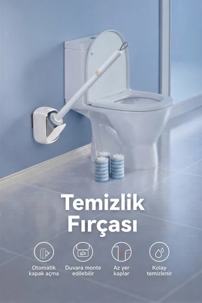 Tuvalet Fırçası - Yeni Nesil, Banyo Fırçası, Hijyenik Fırçası, Wc Fırça, Çok Amaçlı ürün görseli 1