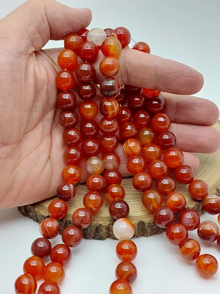 Madagaskar Akik Taşı Dizi 12mm (62224) ürün görseli 1