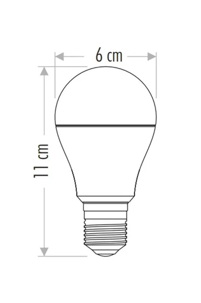 CATA CT 4259 12W Sensörlü Led Ampul 6400K Beyaz Işık - Resim 2