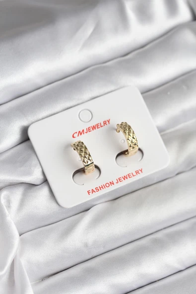 14K Gold Renk Kaplama CM Kadın Küpe ürün görseli 1
