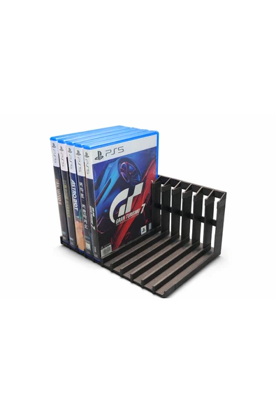 PS5 Oyun Standı | PlayStation 5 Oyun Tutucu & Düzenleyici | Masaüstü Oyun Organizer | Siyah | ürün görseli 1