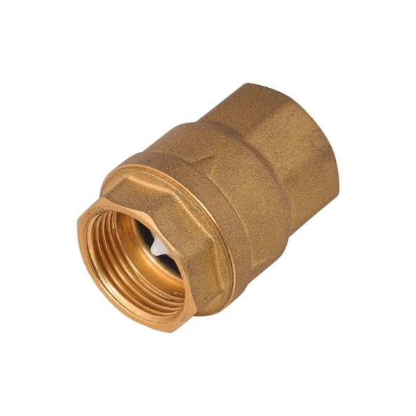 Candan Yaylı Dik Çekvalf Pirinç 1/2'' Sarı ürün görseli 1