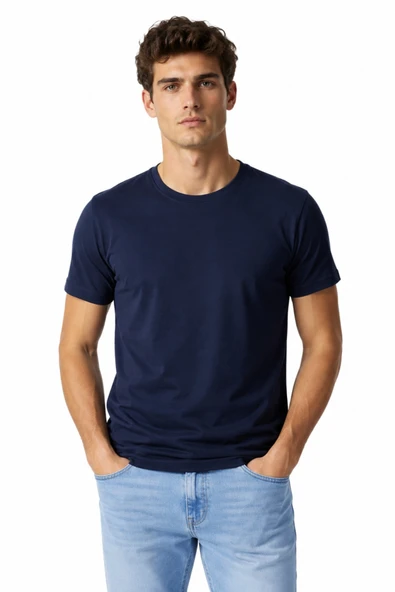 Erkek Sıfıryaka Regular Kalıp Tişört BGL-ST05573 - Resim 4