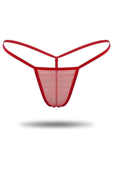 Amora Secret Kırmızı Transparan Tül String Tanga Tm1115 ürün görseli 1