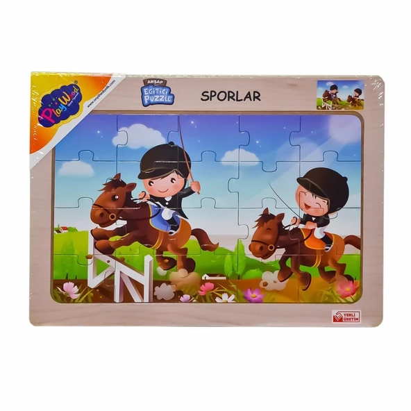 ONY-85-86-87-88 Ahşap Eğitici Puzzle Sporlar -Onyıl ürün görseli 1