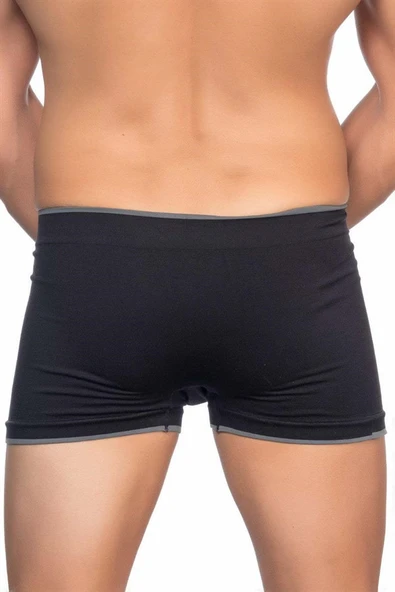 Siyah MI Emay 2104 Soft Erkek Boxer - Resim 3