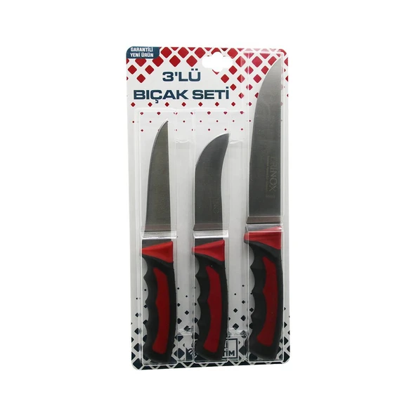 3PCS KURBAN BIÇAK SETİ R-032K--R-320Y--R-0403 KEMİK SIYIRMA - DERİ SOYMA=YÜZME - KURBAN BIÇAK (5067) ürün görseli 1