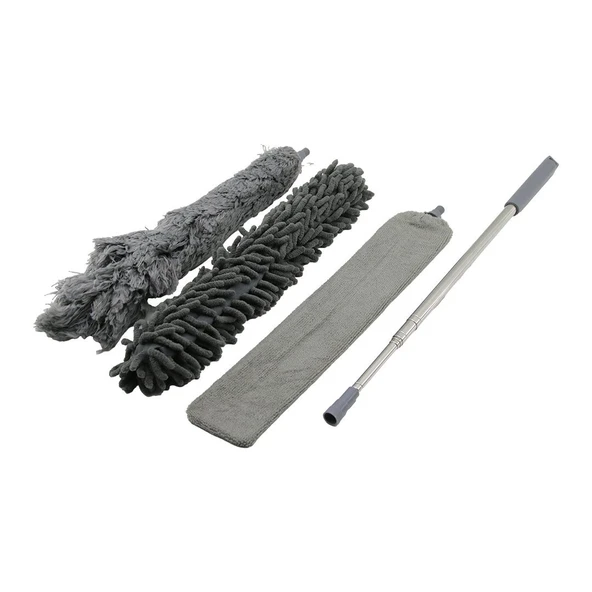 3PCS PÜSKÜL- MAKARNA- DÜZ TOZ ALMA SET ESNEK BAŞLI-43CM  UZAYAN SAPLI=43-205CM BRKT-910200 (5067)