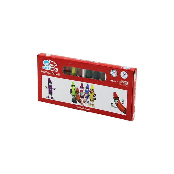 KIDS - KIDS STR-47 12PCS = 12 RENK PASTEL BOYA (5067) ürün görseli 1