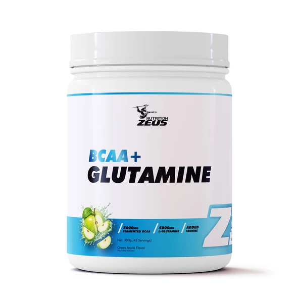Zeus Nutrition BCAA+GLUTAMINE 300GR-Yesıl Elma ürün görseli 1