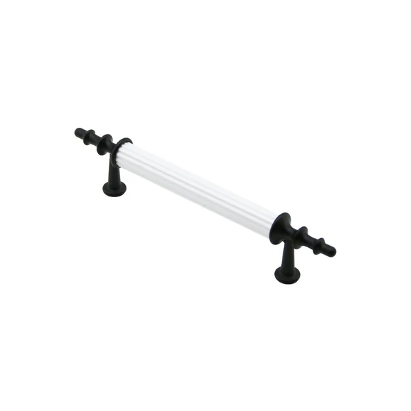 10 ADET BEYAZ - SİYAH BORU KULP 9.6CM (5067) ürün görseli 1