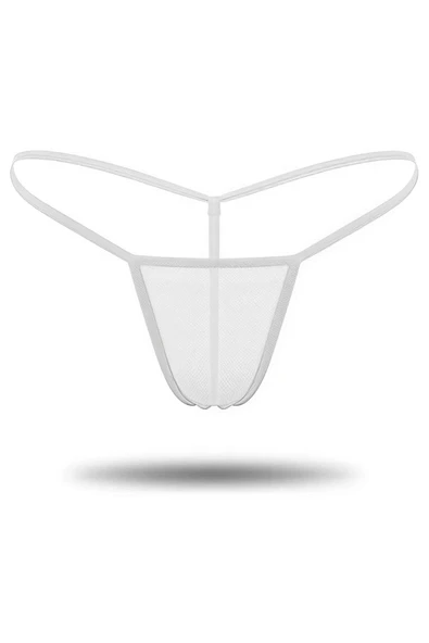 Amora Secret Beyaz Transparan Tül String Tanga Tm0368 ürün görseli 1