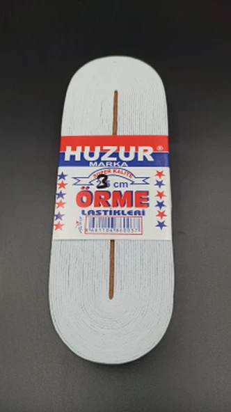 BEYAZ - 3CM PAÇA LASTİK YASSI GENİŞ 10MT. (5067) ürün görseli 1