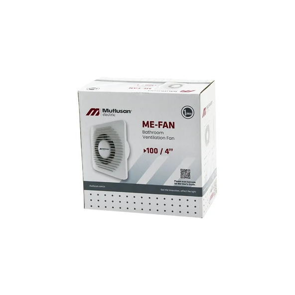 MUTLUSAN-001 211 000 100 00 00 ME-FAN 1004"BANYO TUVALET HAVALANDIRMA ASPİRATÖRÜ 12W 2450RPM 100M3/H (5067) ürün görseli 1