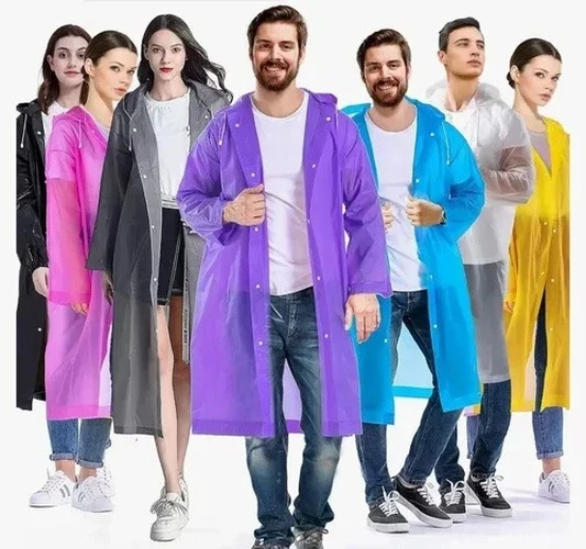Kadın Erkek Yağmurluk Kapüşonlu Çıtçıtlı Eva Raincoat (5067) ürün görseli 1