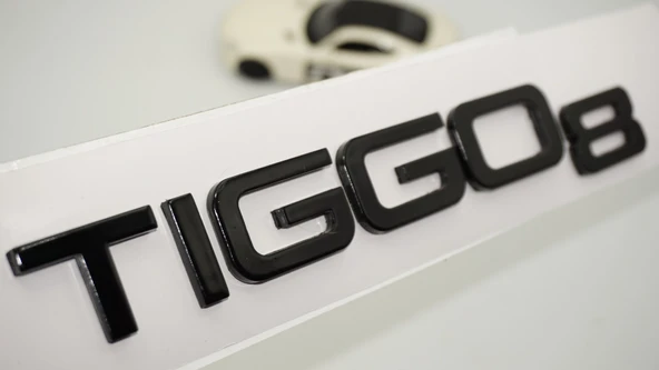 DK Tuning Chery Tiggo 8 Bagaj Siyah ABS Yazı Logo Amblem ürün görseli 1