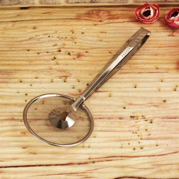 Çok Amaçlı Süzgeçli Paslanmaz Metal Haşlama Ve Kızartma Maşası (5067) ürün görseli 1