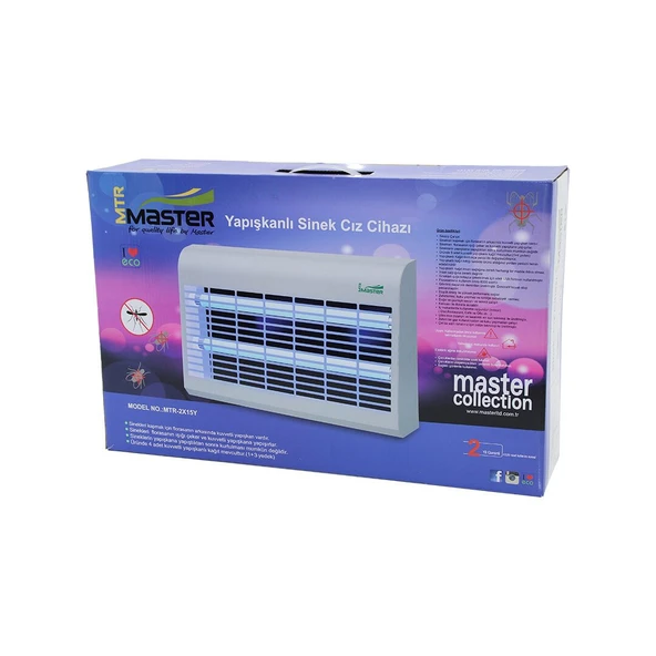 2 LEDLİ SİNEK ÖLDÜRÜCÜ CIZ CİHAZI 30WYAPIŞKANLI 47.5X9X5X29CM100M2 ETKİNLİK ALANI MTR-2X15Y (5067) ürün görseli 1