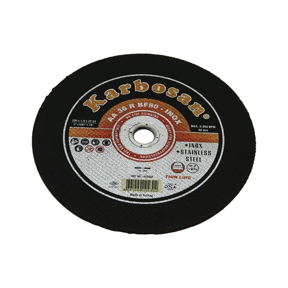 İNOX METAL KESİCİ DİSK 230MMX1.92X22 (5067) ürün görseli 1