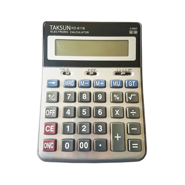 12 HANELİ HESAP MAKİNESİ TS-6118 (5067) ürün görseli 1