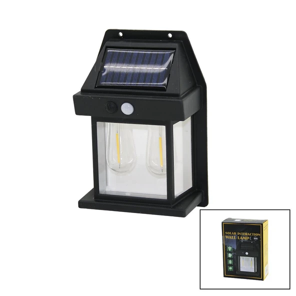 2 LAMBA SOLAR - SENSÖRLÜ APLİK DUVAR LAMBASI DIŞ MEKAN 5.5V - 1W - 1800mAh (5067) ürün görseli 1