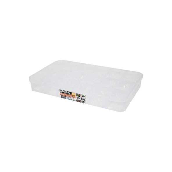 MARS 18 BÖLMELİ ŞEFFAF ORGANİZER BOX (5067) ürün görseli 1