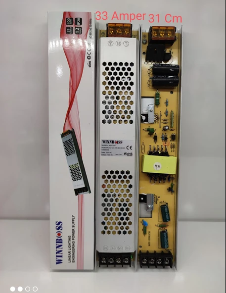 12V-33A-400W-IP20 ULTRA SLİM TRAFO (5067) ürün görseli 1