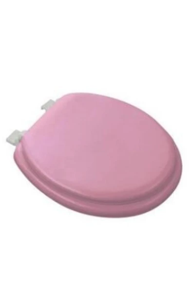 PEMBE YUMUŞAK KLOZET KAPAK BÜYÜK PUF 42x41 cm (5067) ürün görseli 1