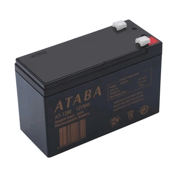 Ataba At-1290 12v 9ah Akü - Resim 2