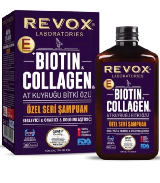 Revox Biotin ve Collagen At Kuyruğu Şampuan 360 ML ürün görseli 1