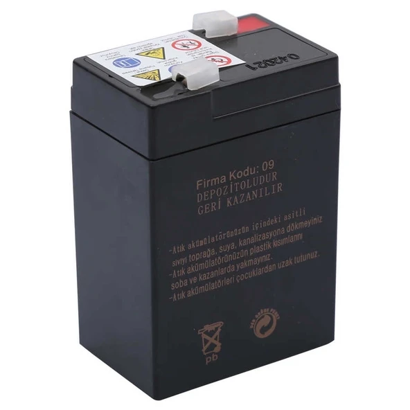 Ataba At-640 6v 4ah Işıldak Aküsü - Resim 2