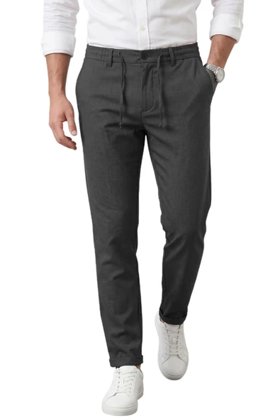DeepSEA İtalyan Kesim Slim Fit Likralı Duble Paça Erkek Spor Pantolon 2602050 ürün görseli 1
