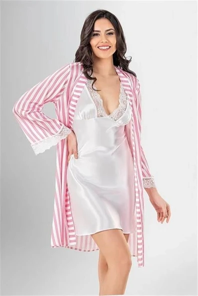 Amora Secret  2 Li Kısa Sabahlık Takımı Desenli ürün görseli 1