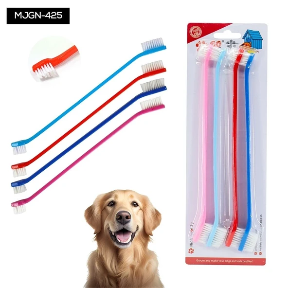 4'lü Kedi Köpek Diş Fırçası Seti ürün görseli 1