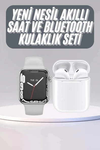Nevamel Akıllı Saat Kulaklık Hediyeli Uyku ve Sağlık Takibi Yapabilen Uzun Ömürlü ürün görseli 1