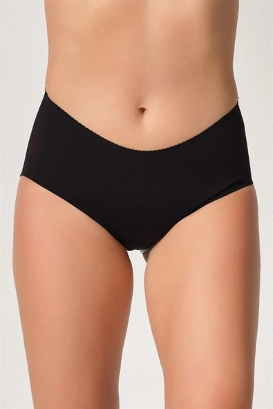 Amora Secret  Siyah Mı Emay 2702 Lazer Kesim Toparlayıcı Mama Slip Korse ürün görseli 1