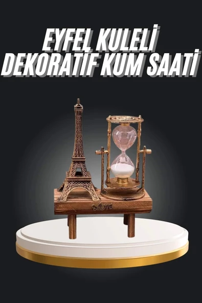 Nevamel Eyfel Kuleli Kum Saati Dekoratif Hediyelik Eşya Retro Eyfel Kulesi ürün görseli 1