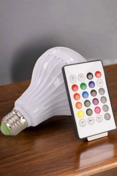 Nevamel Kablosuz Bluetooth Hoparlör Led Lamba - Resim 2