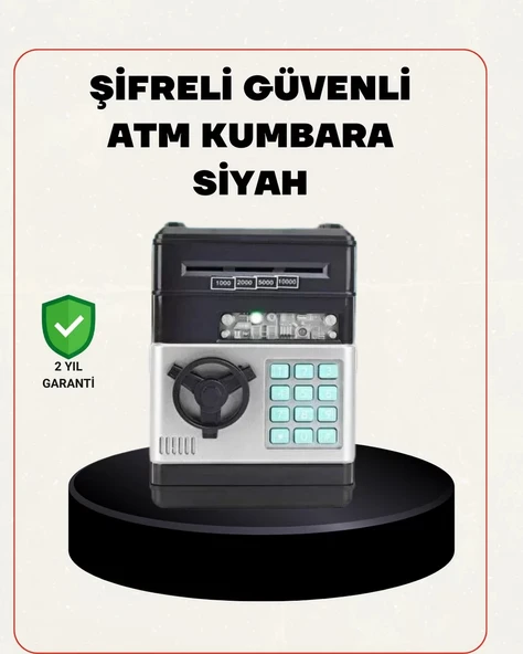 Nevamel® Para Kasası Görünümlü Elektronik Şifreli Kumbara ürün görseli 1