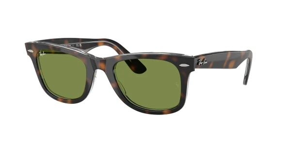 Ray-Ban Wayfarer Güneş Gözlüğü RB2140 14134E Dark Havana On Multicolor Green 50 Ekartman ürün görseli 1