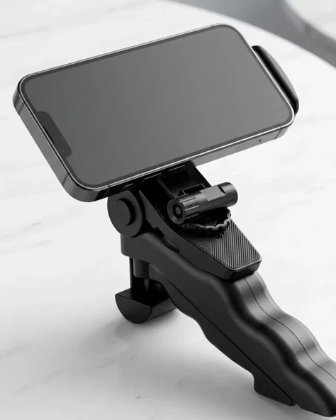 Nevamel® Katlanabilir Mini Telefon Tripodu Masaüstü Telefon Standı 360 Derece Ayarlanabilir ürün görseli 1