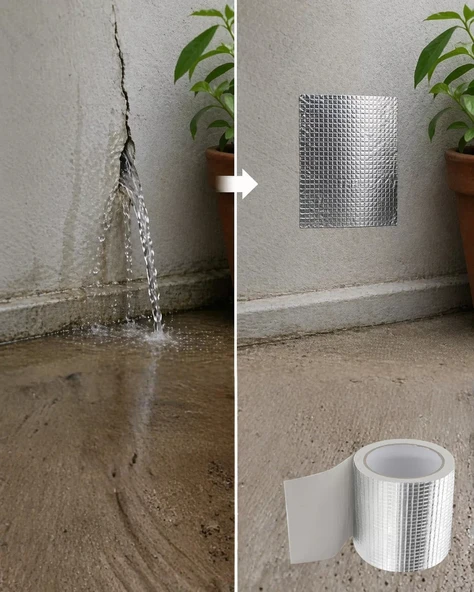 Nevamel® 96mm Geniş Tamir Bandı 2 Metre Çatı Boru Balkon Sızdırmaz Onarım Bandı ürün görseli 1