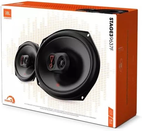 JBL Stage3 9637F-375w max-75w rms-kaliteli-profesyonel-3 yollu- 6x9" oval coaxial hoparlör-kapaklıdır ürün görseli 1